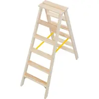 Krause 818232 Holzleiter Stabilo 2x6 Stufen