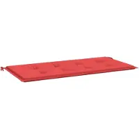 Syfax Cuscino per Panca Rosso 100x50x3 cm in Tessuto Oxford