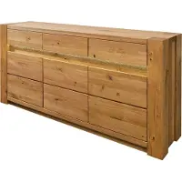 MASSIVMOEBEL24.DE MASSIVMOEBEL24 | Credenza in legno di quercia selvatica 173x40x85 oliato marrone KENT #308