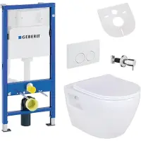 BELVIT Valvola di intercettazione per doccia a parete, WC e lavabo Taharet, compatibile con l'elemento pre-parete Geberit UP100
