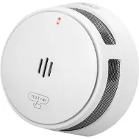 SAVS Rivelatore di fumo S10 - Batteria da 10 anni - Design compatto - Conforme allo standard europeo - Sensore a infrarossi - Allarme antincendio