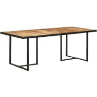 Syfax Tavolo da Pranzo 200 cm in Legno di Mango Grezzo