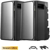EcoFlow Impianto fotovoltaico da balcone con accumulatore da 3840 Wh, Stream Ultra da 1920 Wh x 2, accumulatore all-in-one per impianti fotovoltaici da balcone, uscita CA da 2300 W, 4 MPPT, IVA 0%