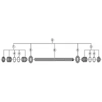 Shimano Asse Del Mozzo Posteriore Acera Fh-t3000