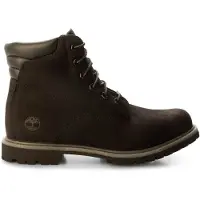 Timberland Waterville 6 Inch Lace Up Waterproof Boot Black Taglia: 38.5 | Stivali Outlet | Donna | Nero
