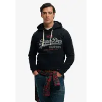 Superdry per uomo. M2014606A Felpa Vl Classic blu navy (S), Casual, Cotone