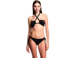Emporio Armani per donna. EW003391_AF20255 Bikini nero in lurex (M), Beachwear, Poliamide