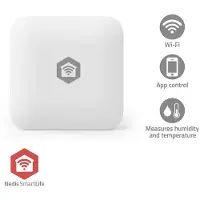 Nedis Smartlife Sensore climatico SmartLife | Zigbee 3.0 | Alimentato a batteria | Android / iOS | Bianco