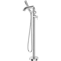Deante Freestanding bathtub mixer with shower set