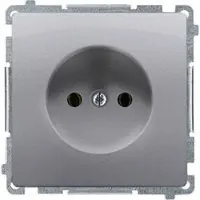 Kontakt-Simon Simon Basic Presa singola b/u 16A IP20 acciaio inox BMG1.01/21
