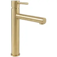 REA Rubinetto da Lavabo Tess Brush Gold High