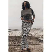 Mikuta The Zebra Long Lyocell Skirt White Taglia: S | Maxi gonne Outlet | Donna | Bianco