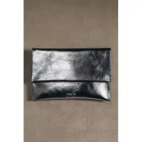 Mikuta The Silver Leather Essentials Pouch Silver Taglia: OS | Pochette Outlet | Donna | Grigio