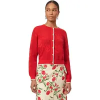 Scotch & Soda Crew Neck Cardigan Poinsettia Floral Taglia: M | Giacche Outlet | Donna