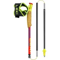 LEKI Ultratrail FX.One SL Bastoncini per trail running (110 cm, rosso/ neonyellow)