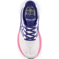 New Balance - Scarpe da running - More V6 W Reflection/Blue Oyster/Pink Heat per Donne - Taglia 37,5 - Bianco