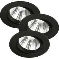 Nordlux Spot LED incasso Freemont 2.700K 3x, nero