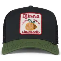 Djinns Cappello da baseball 'HFT Food Limoncello' oliva / rosso / nero / bianco