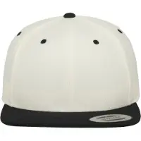 Flexfit Cappello da baseball nero / bianco naturale