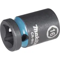 Makita Chiave a bussola E-16128 Impact Black 1/2inch O.D.16mm corto