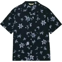 Superdry per uomo. M4011137A Camicia blu navy con stampa Cabana (M), Casual, Cotone, Manica corta
