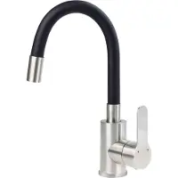 Deante Washbasin mixer with curved spout