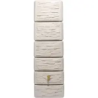 4Rain Serbatoio da parete per acqua piovana Slim 300 litri Stone decor sand beige 211812