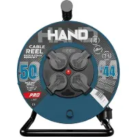 Plastrol Avvolgicavo HAND PRO 50m 4x prese 230V IP44 H05RN-F 3x1,5 mm²