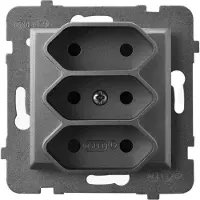 Ospel GP-3U/m/70, Grigio, IP20, 2,5 A, 71 mm, 46 mm, 71 mm