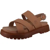 Timberland Women's Clairemont Way Cross-Strap Sandal Sandali Donna (42, marrone/beige)