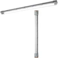 Osram Submarine apparecchio cablato a prova di umidità da 120 cm, apparecchio LED in grigio, protezione IP65, per garage e cantine