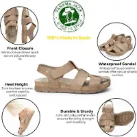 Panama jack Stanley Sandali Uomo (45, marrone/beige)