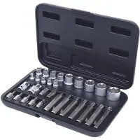 Ks Tools Set di chiavi e punte Torx 30 pz. Bit con foro - 911.4301-2