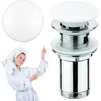 Deante Click - clack bianco - Lavabo e bidet CLICK - KLAK, metallo - Vetroceramica (NHC_C10U)
