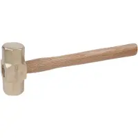 Ks Tools Martello da miniera BRONZEplus 1500 g, con manico in legno di noce