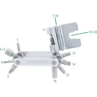 Contec Multitool Tfr-Striker 16 funzioni argento