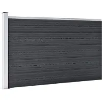 vidaXL Recinzione da giardino WPC 175x105 cm Grigio