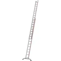 Hymer Scala a sfilo , in due sezioni, 2x16 pioli, lunghezza 4,74 / 8,38 m, altezza massima di raggiungimento 8,92 m, peso 22,8 kg