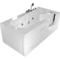 AcquaVapore Vasca idromassaggio per anziani con porta S17-EH-WP-L 150x75cm