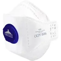 Portwest P291 FFP2 Respiratore pieghevole ventilato in dolomite Bianco