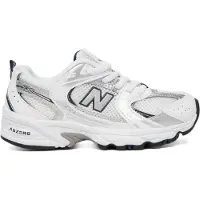 New Balance per ragazzo. PZ530V1 Scarpe da ginnastica bianche 530 Bungee (28), Bianco, Basso, Stringhe, Casual, Sportivo, moda per bambini