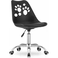 Leobert Sedia girevole Valora PRINT nera - Moderna sedia girevole nera per un utilizzo versatile