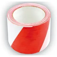 Paymali Nastro di segnalazione rosso e bianco 75 mm x 100 m