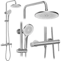 REA Set Doccia Js-H7023N Brush Steel