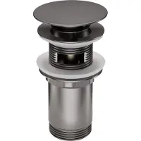 Loge Click - clack titanio - Lavabo e bidet CLICK - KLAK, metallo - universale (NHC_D10U)