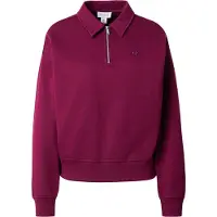 Calvin Klein Ls Archive Terry 1/4 Zip Polo Berry Glaze Taglia: XS | Maglie a manica lunga Outlet | Donna