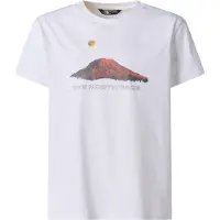 The North Face Boy's Mountain Night Relaxed S/S Tee T-shirt Bambini (S, bianco)