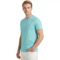 Tommy Hilfiger Essential Seasonal Regular Fit T-shirt Arctic Aqua Taglia: M | Magliette basic Outlet | Uomo | Ciano