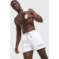 EA7 per uomo. 7M002000_AF13049 Costume da bagno Water bianco (XXL), Beachwear, Poliestere