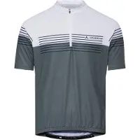 Vaude Posta Half-Zip Tricot II Maglietta da ciclismo Uomo (S, grigio/blu)